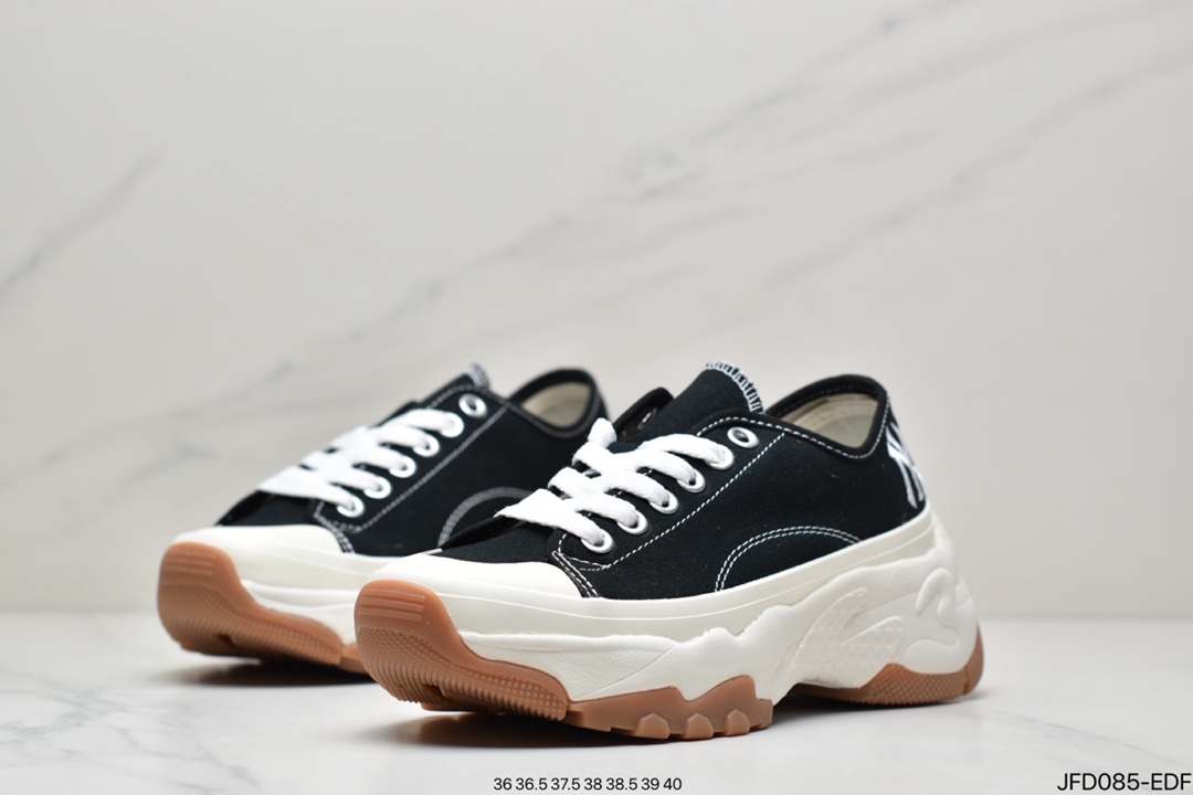 Limited x MLB Big Ball Chunky Canvas Low Retro Thick Sole Daddy Style Low Top All-match Casual Sports Jogging Shoes 32SHU2111