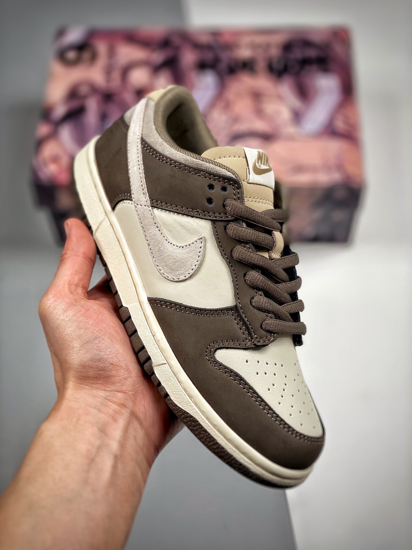 NK SB Dunk Low "Steamboy OST" Colaboración Otomo Katsuhiro Gris-marrón moca Mejor relación calidad-precio #Etiqueta tej…
