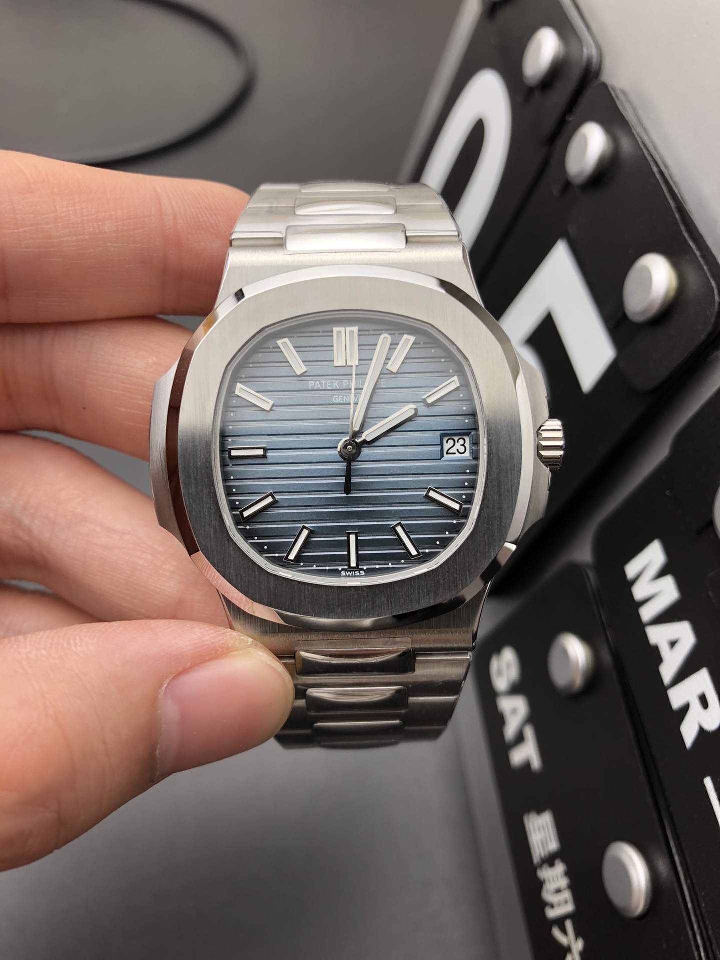 Patek Philippe 3K 蓝灰鹦鹉螺