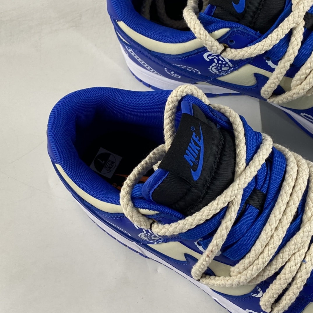 P380 NIKE Dunk Low ”Retro” 米色闪电蓝复古腰果花解构鞋带板鞋 DD1391-001