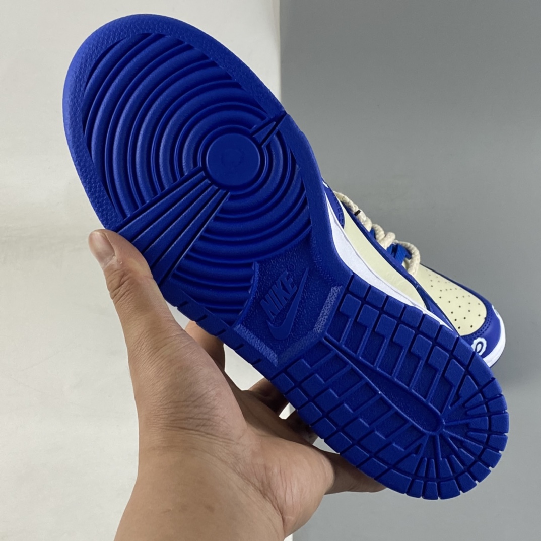 P380 NIKE Dunk Low ”Retro” 米色闪电蓝复古腰果花解构鞋带板鞋 DD1391-001