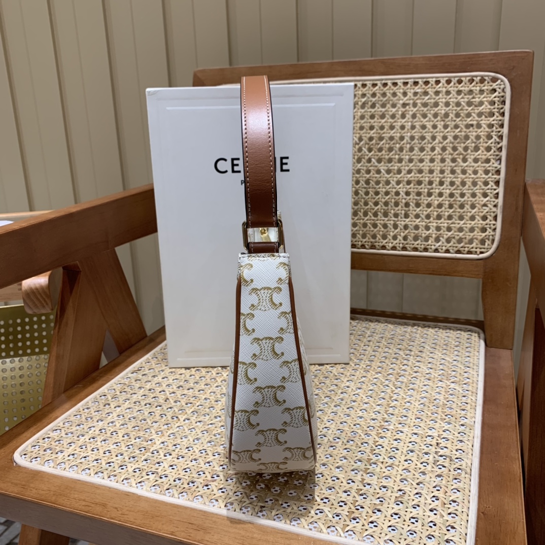 CELINE AVA 白花Ttiomphe腋下包 193952