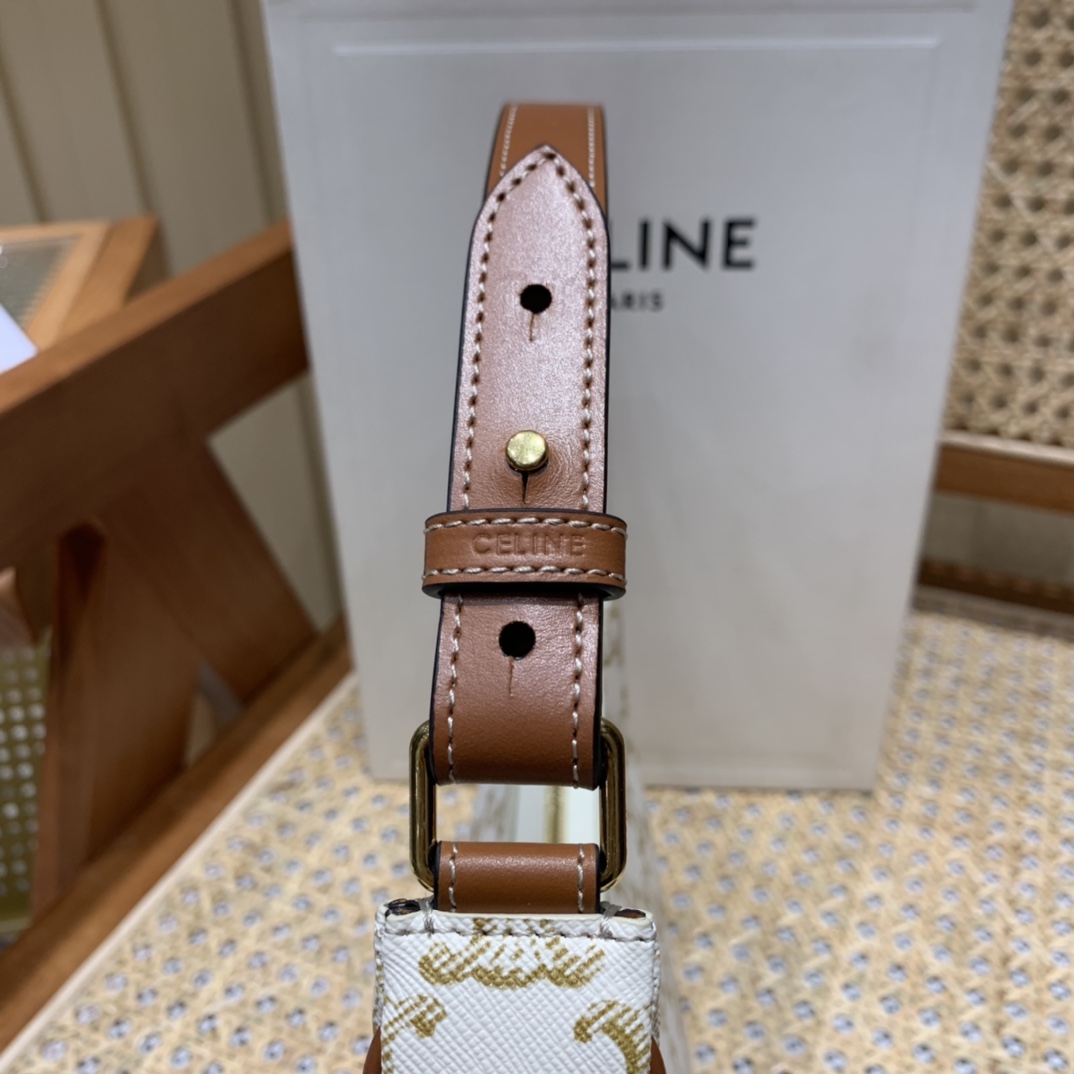 CELINE AVA 白花Ttiomphe腋下包 193952