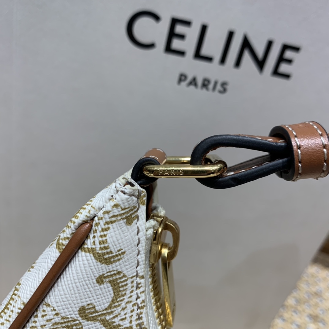 CELINE AVA 白花Ttiomphe腋下包 193952