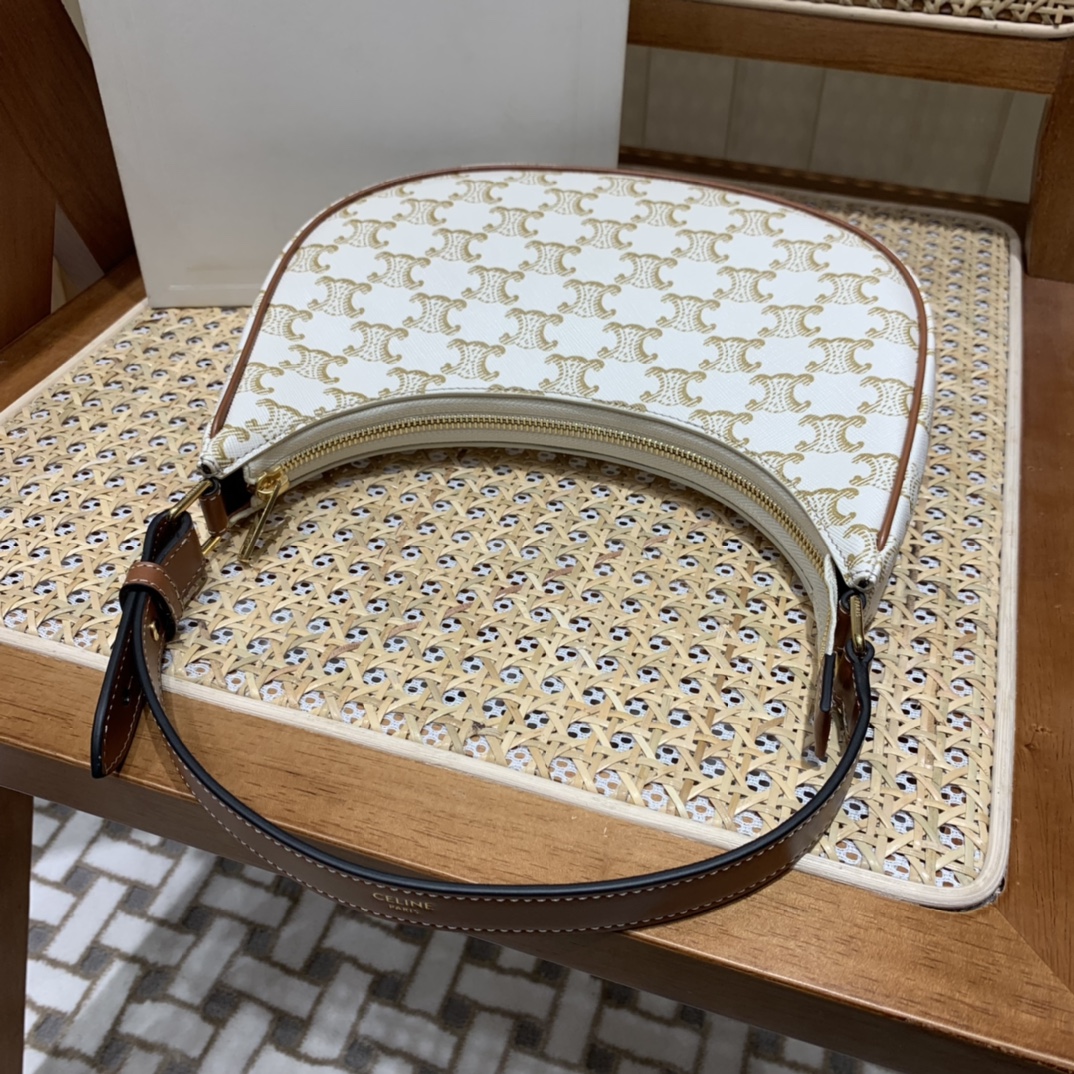 CELINE AVA 白花Ttiomphe腋下包 193952