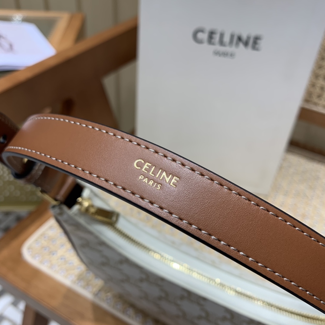 CELINE AVA 白花Ttiomphe腋下包 193952