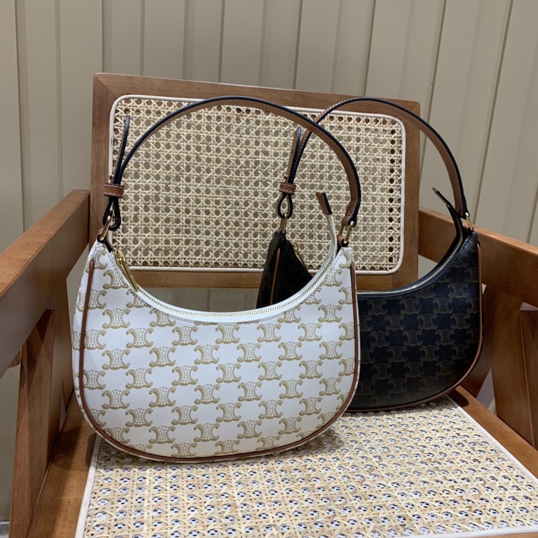 CELINE AVA 老花Ttiomphe腋下包 193952