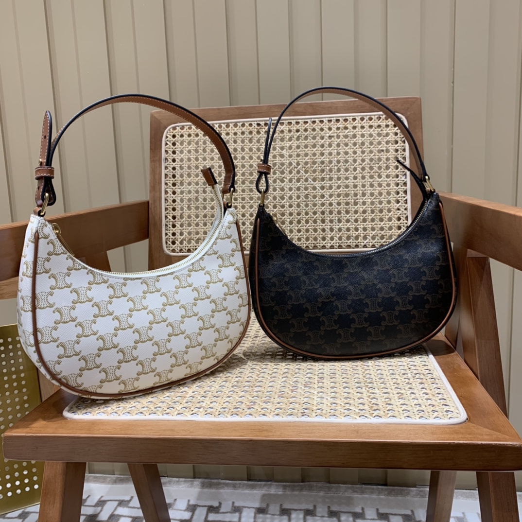 CELINE AVA 老花Ttiomphe腋下包 193952