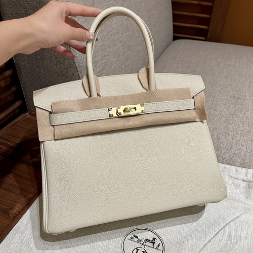 Hermès Birkin 30cm Togo Leather Handbag with Gold Hardware - Milkshake 1 Hermès Birkin 30cm Togo Leather Handbag with Gold Hardware - Milkshake
