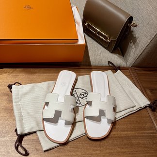 High Quality Hermes Shoes Slippers Genuine Leather