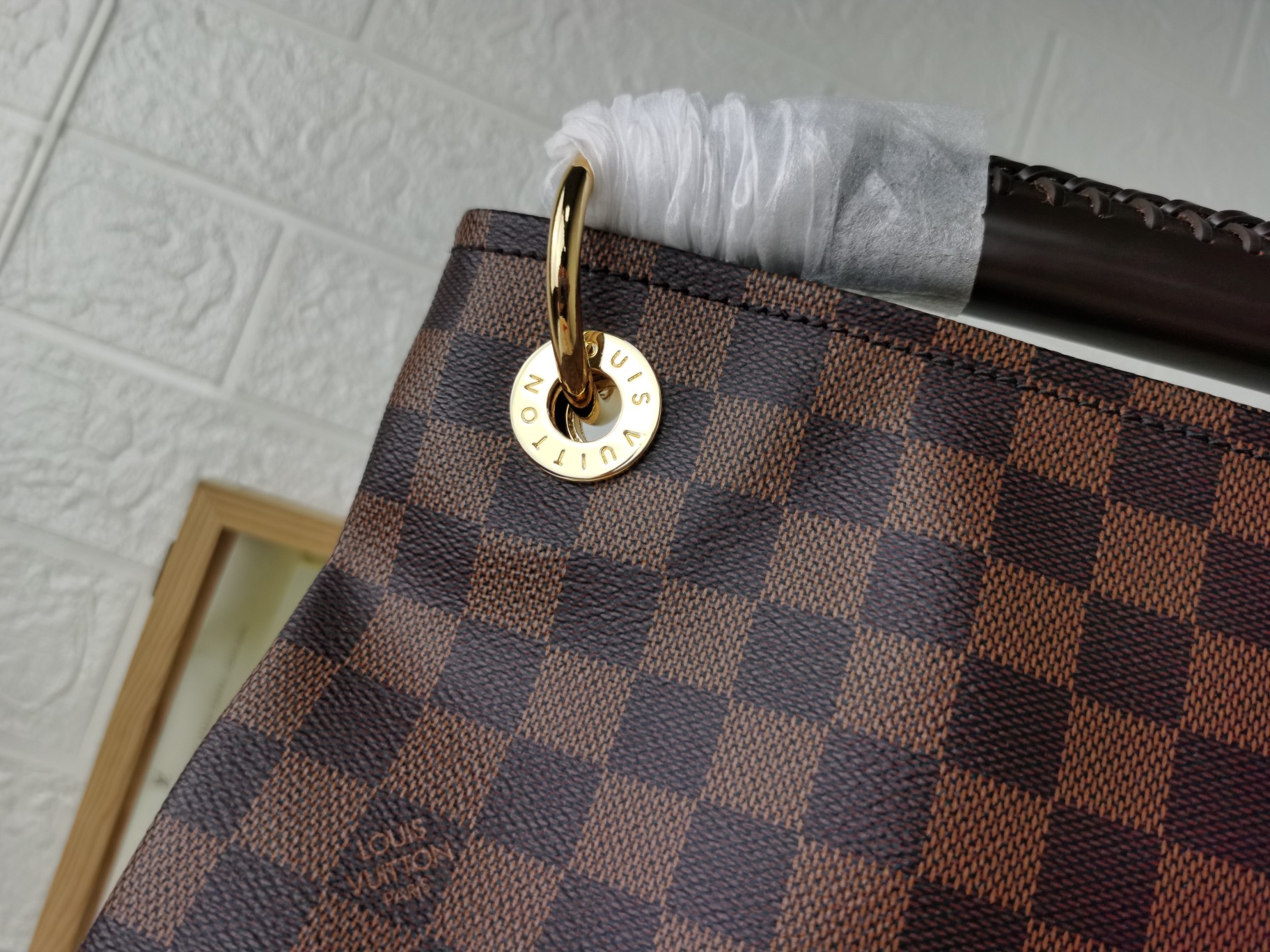 Artsy中号Damier Azur手袋 - エレガントなデザインと贅沢な質感