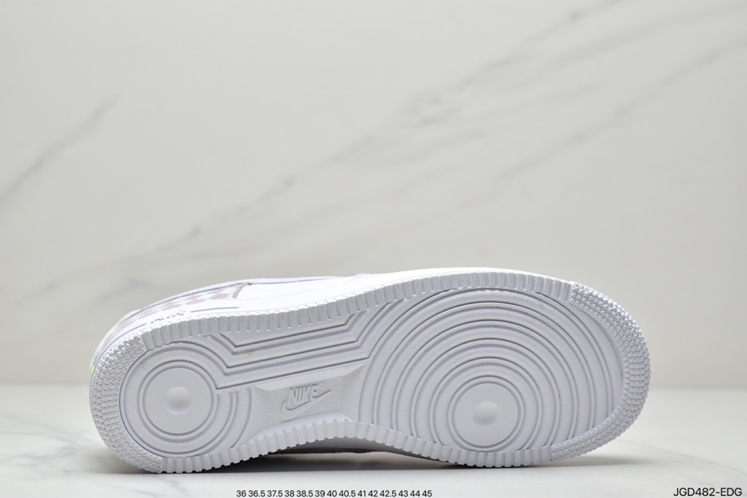 180 马赛克Nike Air Force 1 Low 方块印花 空军一号休闲板鞋CJ9700-500
