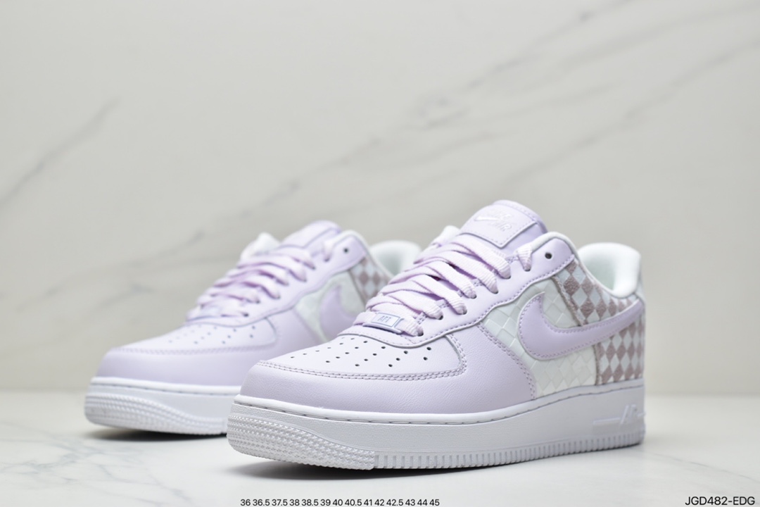 180 马赛克Nike Air Force 1 Low 方块印花 空军一号休闲板鞋CJ9700-500