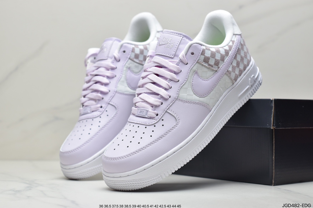 180 马赛克Nike Air Force 1 Low 方块印花 空军一号休闲板鞋CJ9700-500