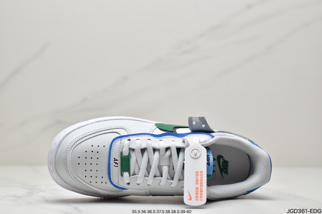 180 耐克Nike WMNS Air Force 1 Shadow 马卡龙空军一号轻量增高低帮百搭板鞋CI0919-100