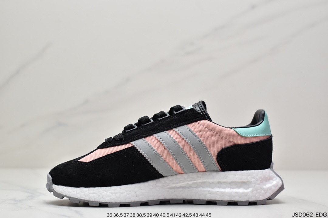 adidas Racing 1 Boost Prototype Speed ??Light Retro Series Versatile Breathable Sports Jogging Shoes GW4412