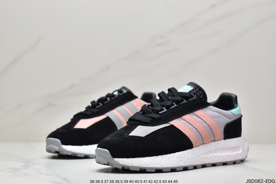 adidas Racing 1 Boost Prototype Speed ??Light Retro Series Versatile Breathable Sports Jogging Shoes GW4412