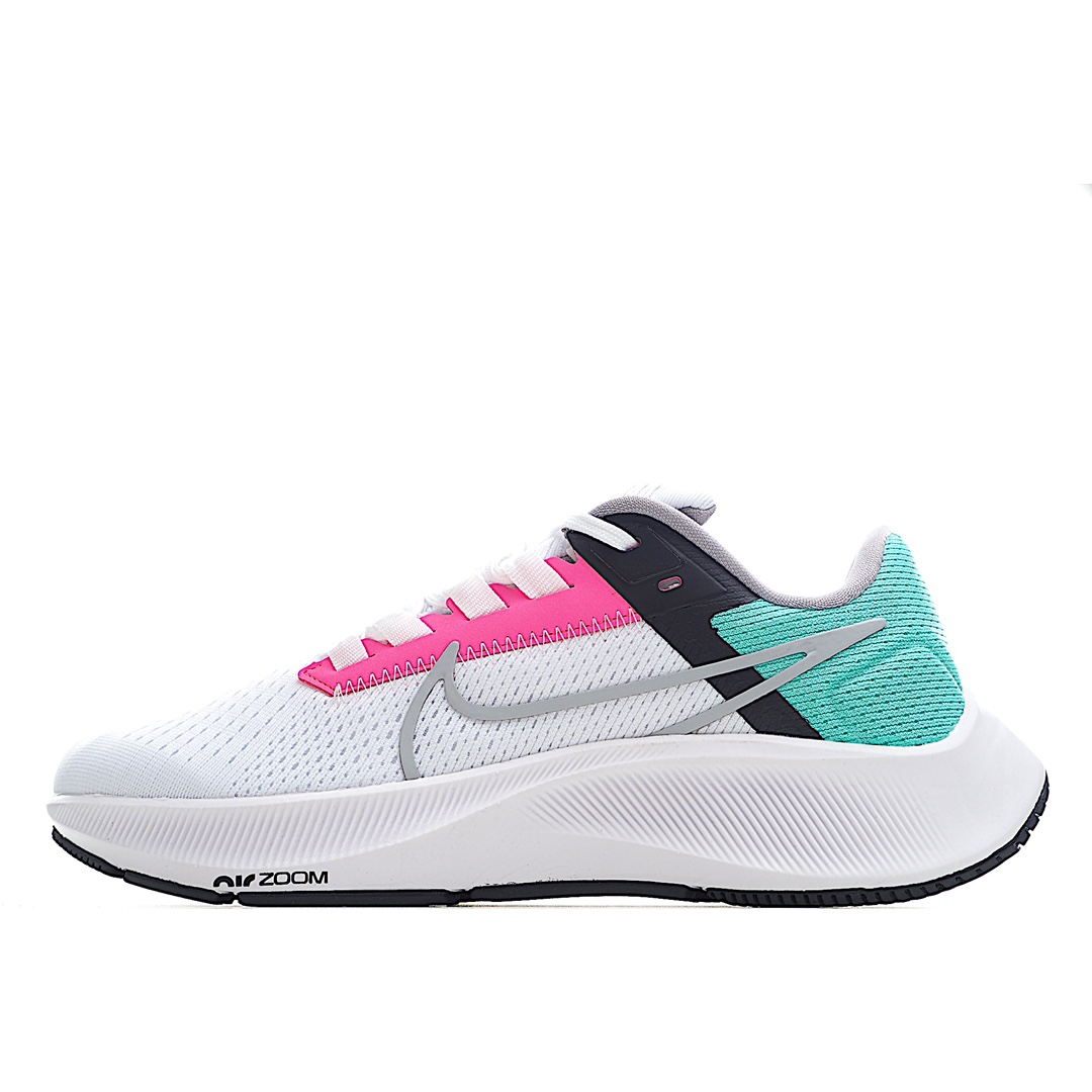G5 NK Air Zoom Pegasus 38 针织透气 登月38代兼顾迅疾外观和稳固脚感，后跟覆面和中足动态支撑巧妙融合，缔造稳定顺畅的迈步体验