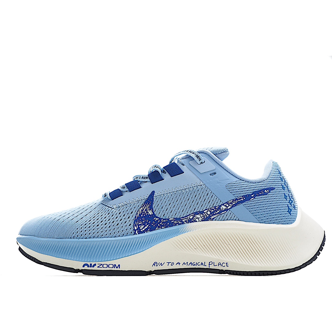 G5 NK Air Zoom Pegasus 38 针织透气 登月38代兼顾迅疾外观和稳固脚感，后跟覆面和中足动态支撑巧妙融合，缔造稳定顺畅的迈步体验