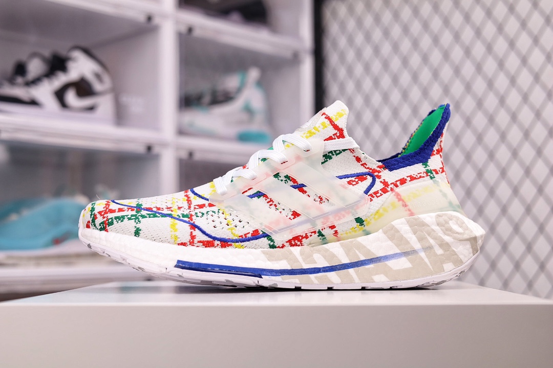 H5 AD 阿迪 Ultra Boost UB21 Y3联名超弹力爆米花中底休闲跑步鞋 超弹力缓震BOOST中底 带来非凡脚感