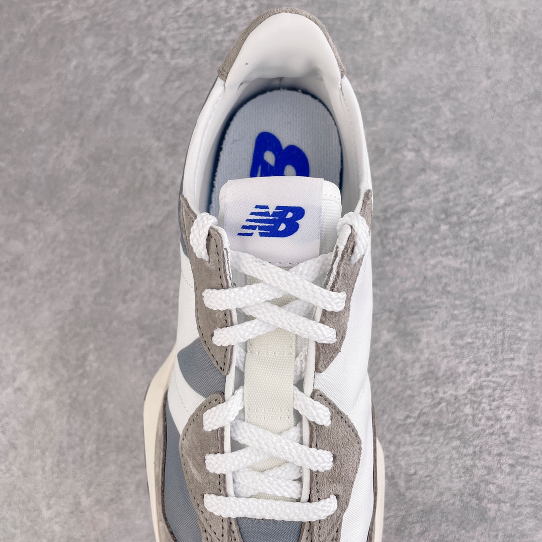 图片[5]-＃总裁 New Balance 新百伦NB327系列复古休闲运动慢跑鞋 原厂细翻毛 原数据档案结合二次高弾MD材料打造原版鞋底 鞋面由原厂特殊定制材料纹路细腻 多道序QC把关品质完善 细节完美 以更纯粹的复古风格设计打造的全新造型 侧身还以解构设计 将 N 字标志以做旧压花样式呈现，样式别具新意 而麂皮、冲孔皮革的塑造 则呈现出高级怀旧气质 也让鞋款在奢华时装风格与运动氛围之间达到了平衡 尺码：36 37 37.5 38 38.5 39.5 40 40.5 41.5 42 42.5 43 44 44.5 45 46.5-选品中心