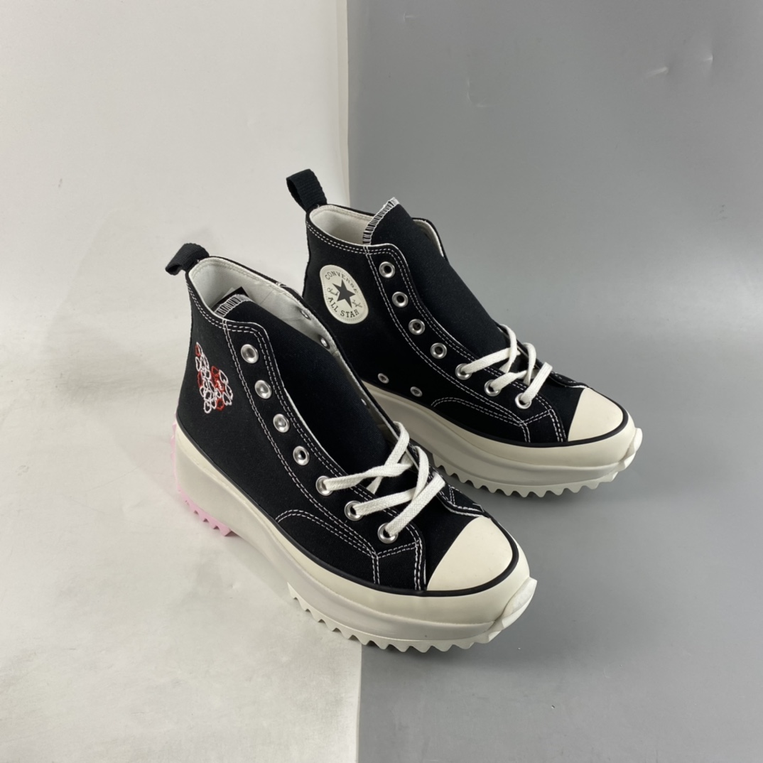 Converse Run Star HIKE platform shoes 2022 Valentine's Day limited series thick-soled high-top shoes AO1598C