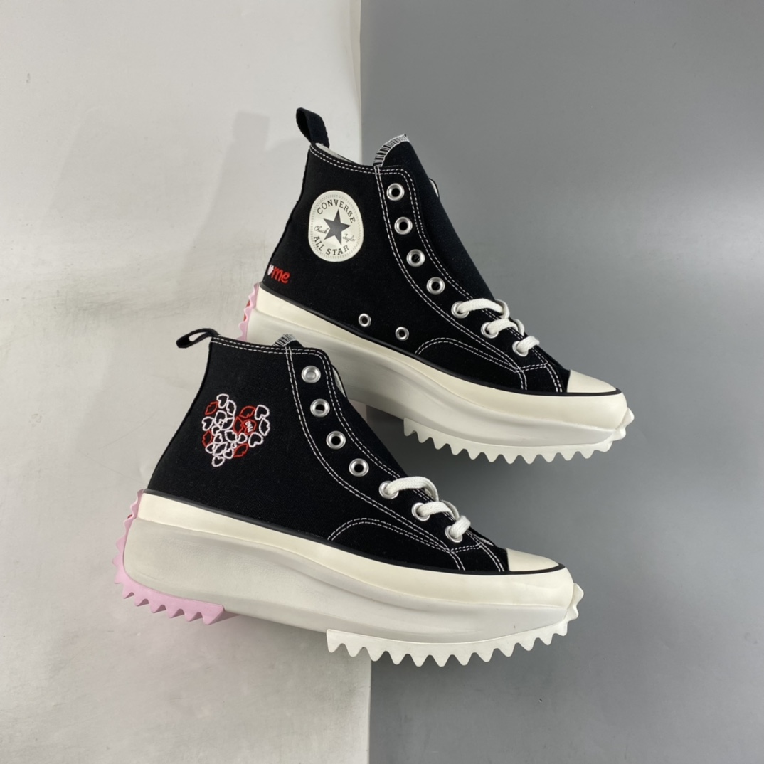 Converse Run Star HIKE platform shoes 2022 Valentine's Day limited series thick-soled high-top shoes AO1598C