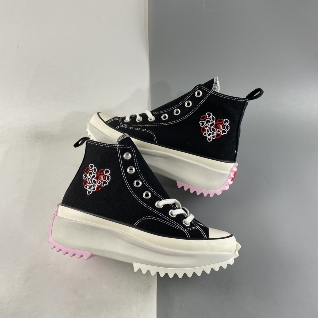 Converse Run Star HIKE platform shoes 2022 Valentine's Day limited series thick-soled high-top shoes AO1598C