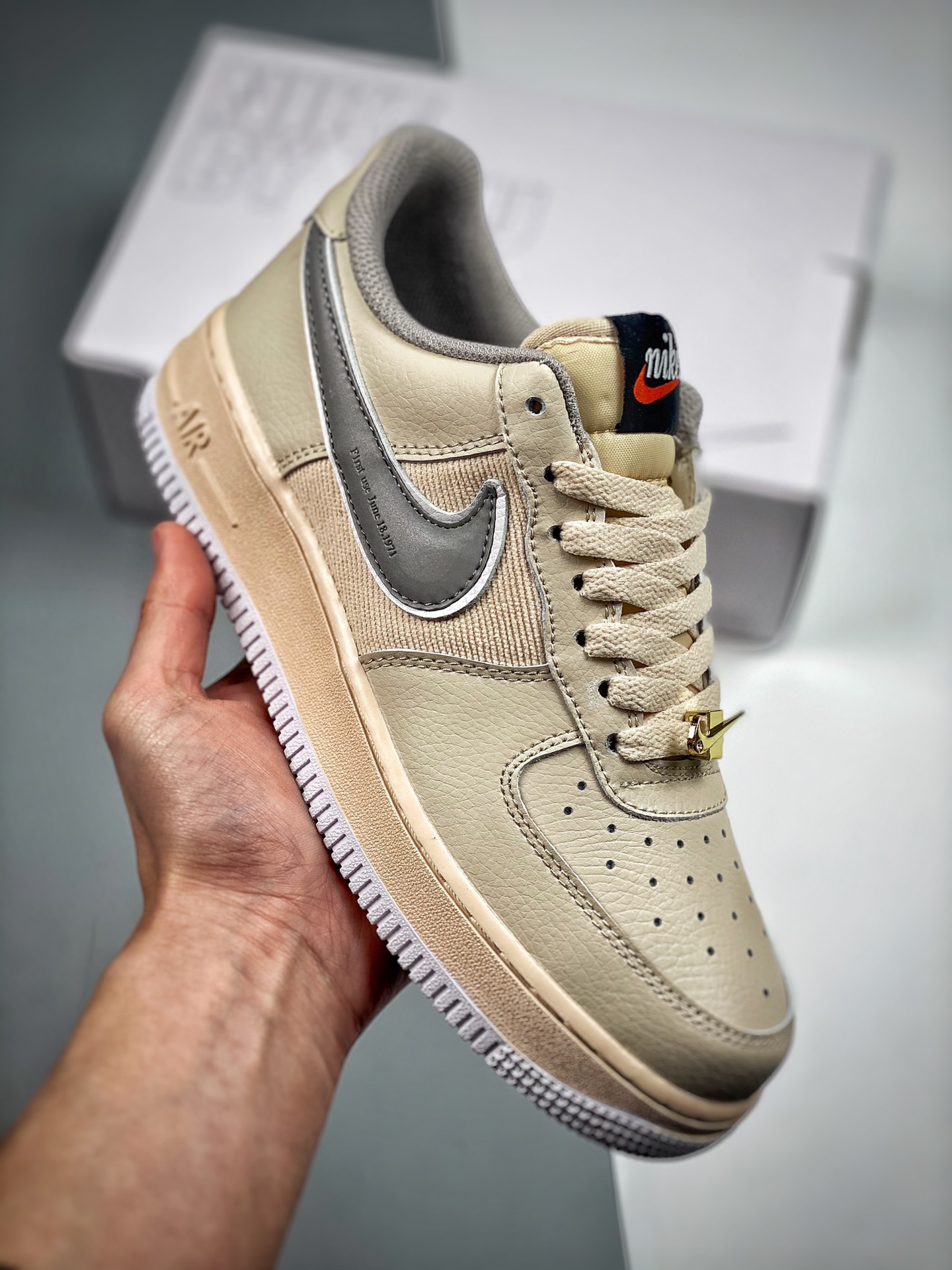 Nk Air Force 1 Low '07 Air Force One, horma original y cartón original para crear la auténtica forma de la Fuerza Aérea…