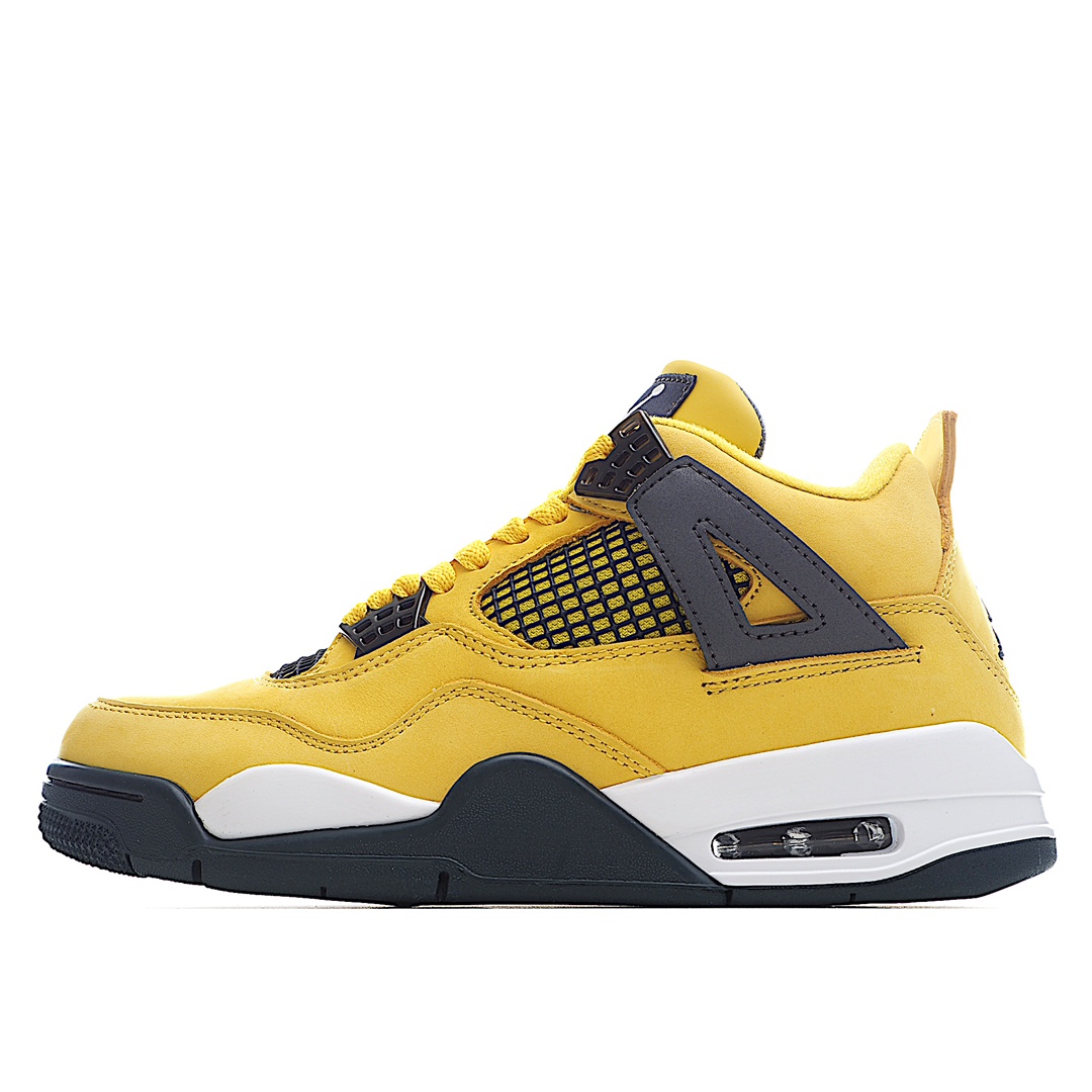 J5 原装级别 Air Jordan 4 Retro LightningAJ4 电母/黄闪电⚡