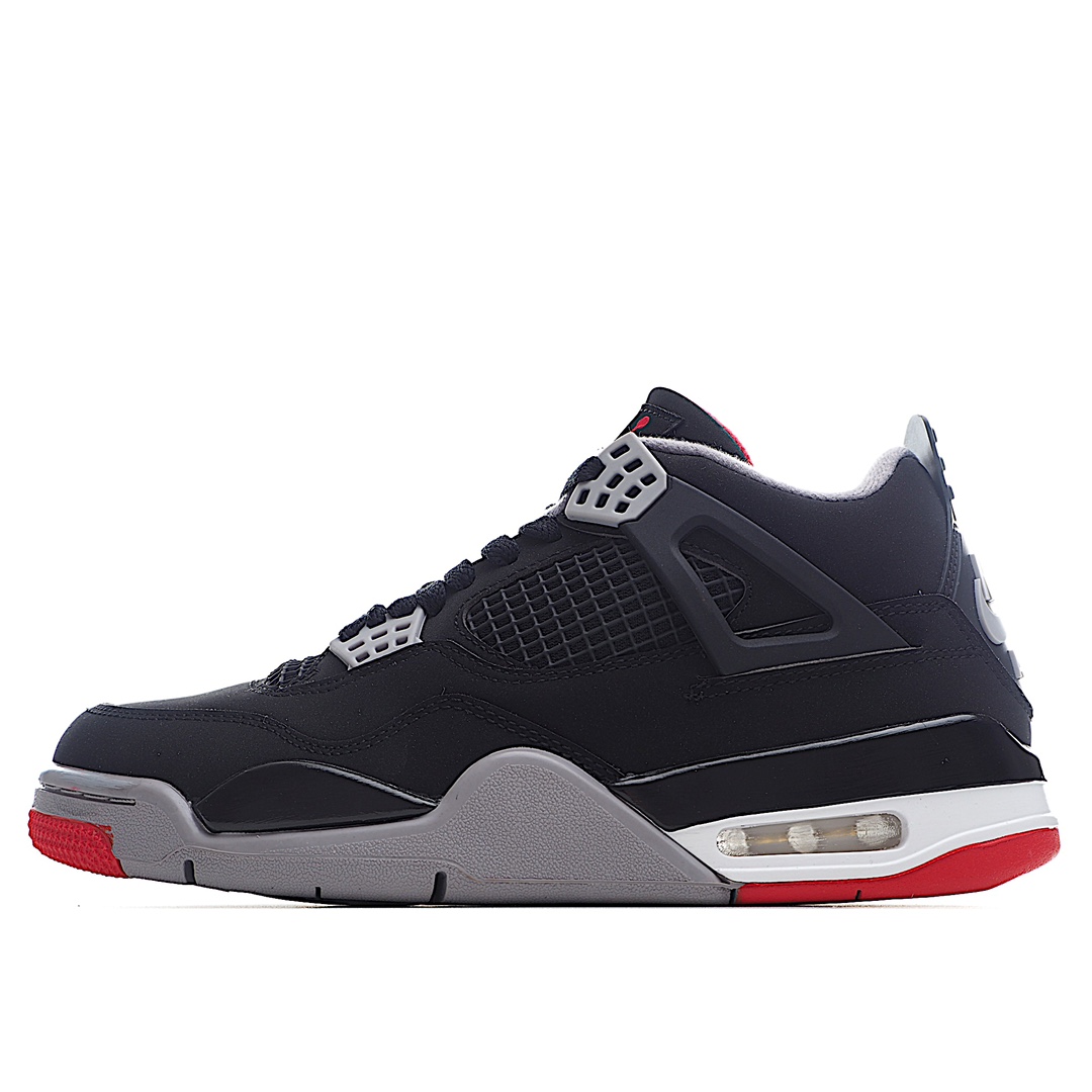 J5 原装级别 Air Jordan 4 Retro 黑灰红 文化篮球鞋