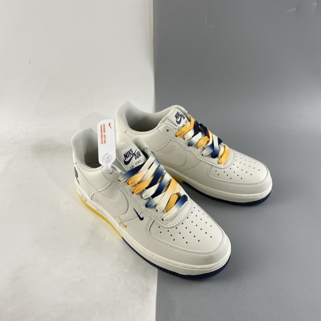 P260 NIKE Air Force 1’07 Low Su19 ”米蓝黄” 休闲板鞋 TN2569-307