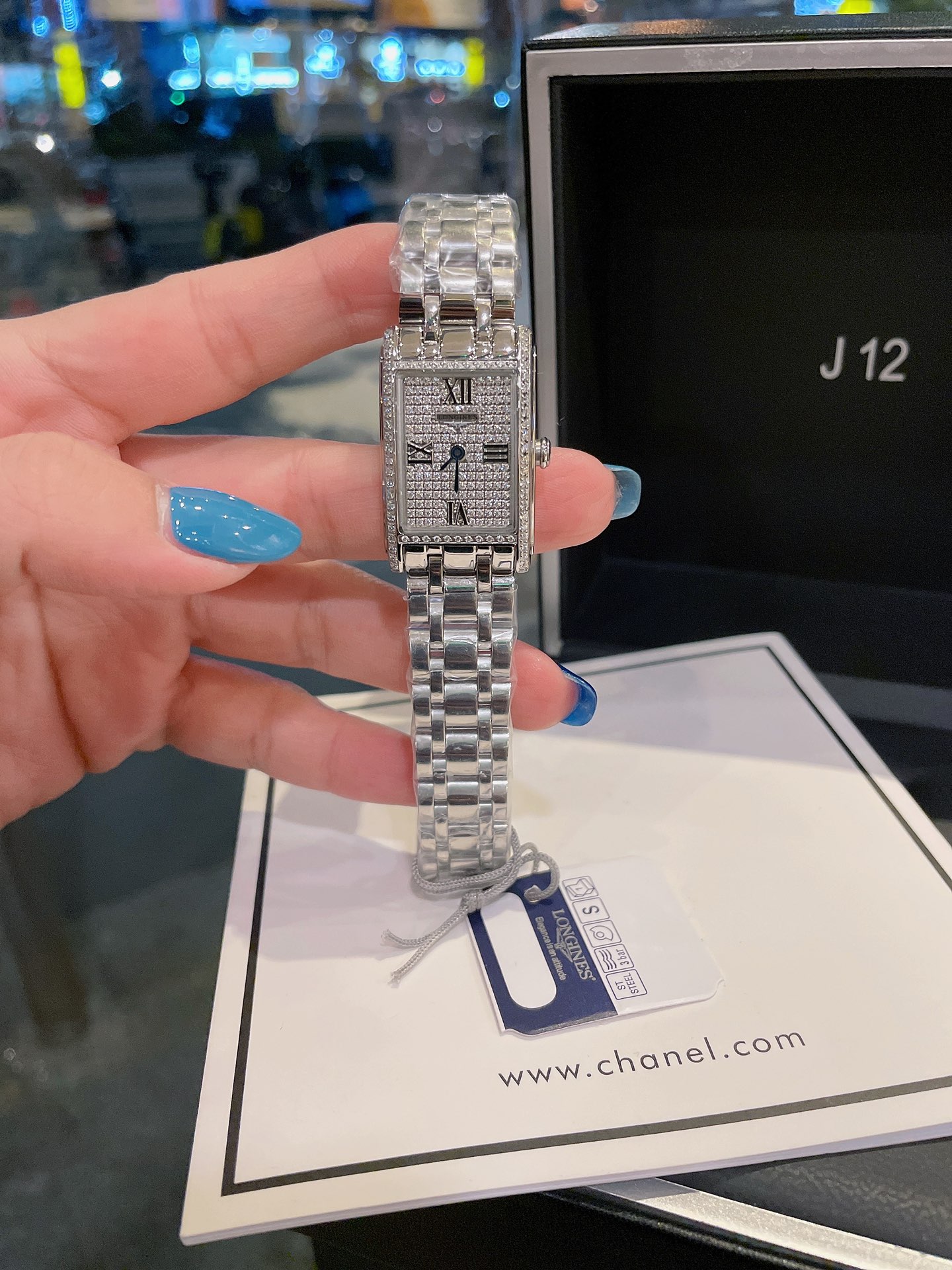 10  满钻罗马 2022最火浪琴 Longines 超好看的 小姐姐们赶紧入手 浪琴  Longines 戴卓维纳系列 精致两针半女士腕表 316精钢表带 直径33*22mm厚7m