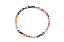 Louis Vuitton Perfect
 Jewelry Bracelet Necklaces & Pendants Black Orange White Titanium Steel