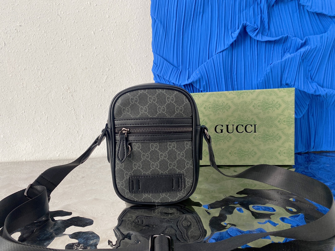 I5  Gucci 古奇   印花GG单肩包 斜挎包 相机包 男女通用采用精湛镶嵌细工，实物拍摄 原厂原版面料 配送小票礼盒 21 x 14cm。