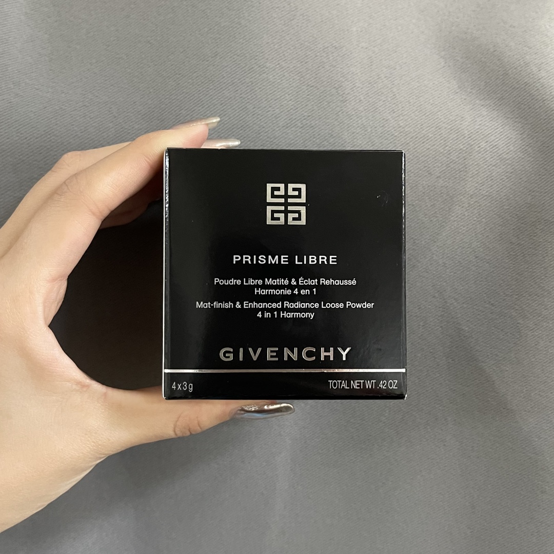 35！ Calidad de mostrador, no se derrama el polvo！ Versión 20 de los polvos sueltos de Givenchy con borde negro 1# foto …