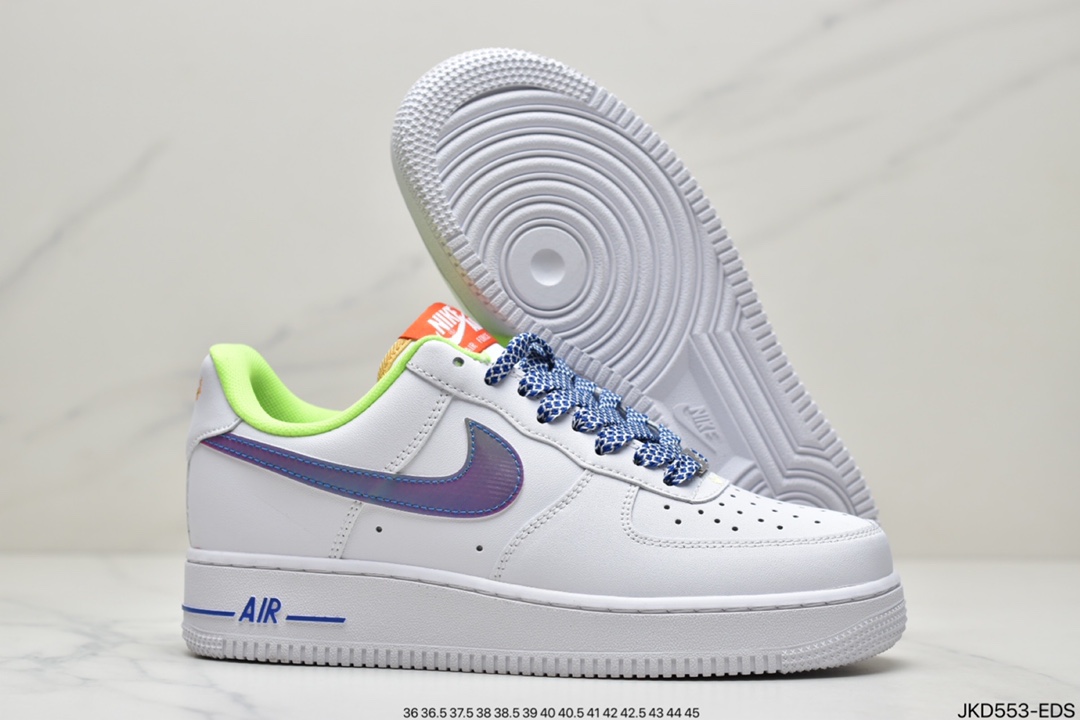 Nike Air Force 1 Low (GS) White Green Blue Air Force One Low All-match Casual Sports Sneakers DQ7767-100-Top High Quatity Cheap Sneakers Fashion Clothing Clothes Bags handbags Shoes of all Brand wholesale With The best Quality And Beautiful Price from China Factory Chinese suppliers wholesaler seller Nike Air Force 1 Low (GS) White Green Blue Air Force One Low All-match Casual Sports Sneakers DQ7767-100