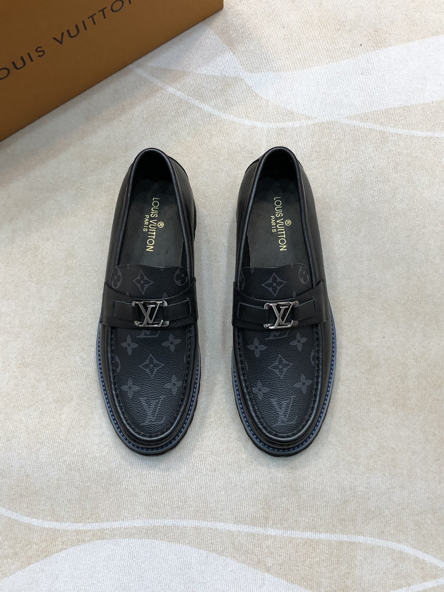 Best Replica 1:1
 Louis Vuitton Shoes Plain Toe Splicing Cowhide Casual