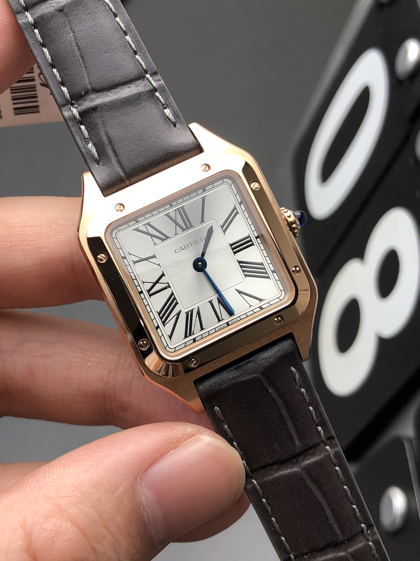 Cartier F1 玫瑰金山度士