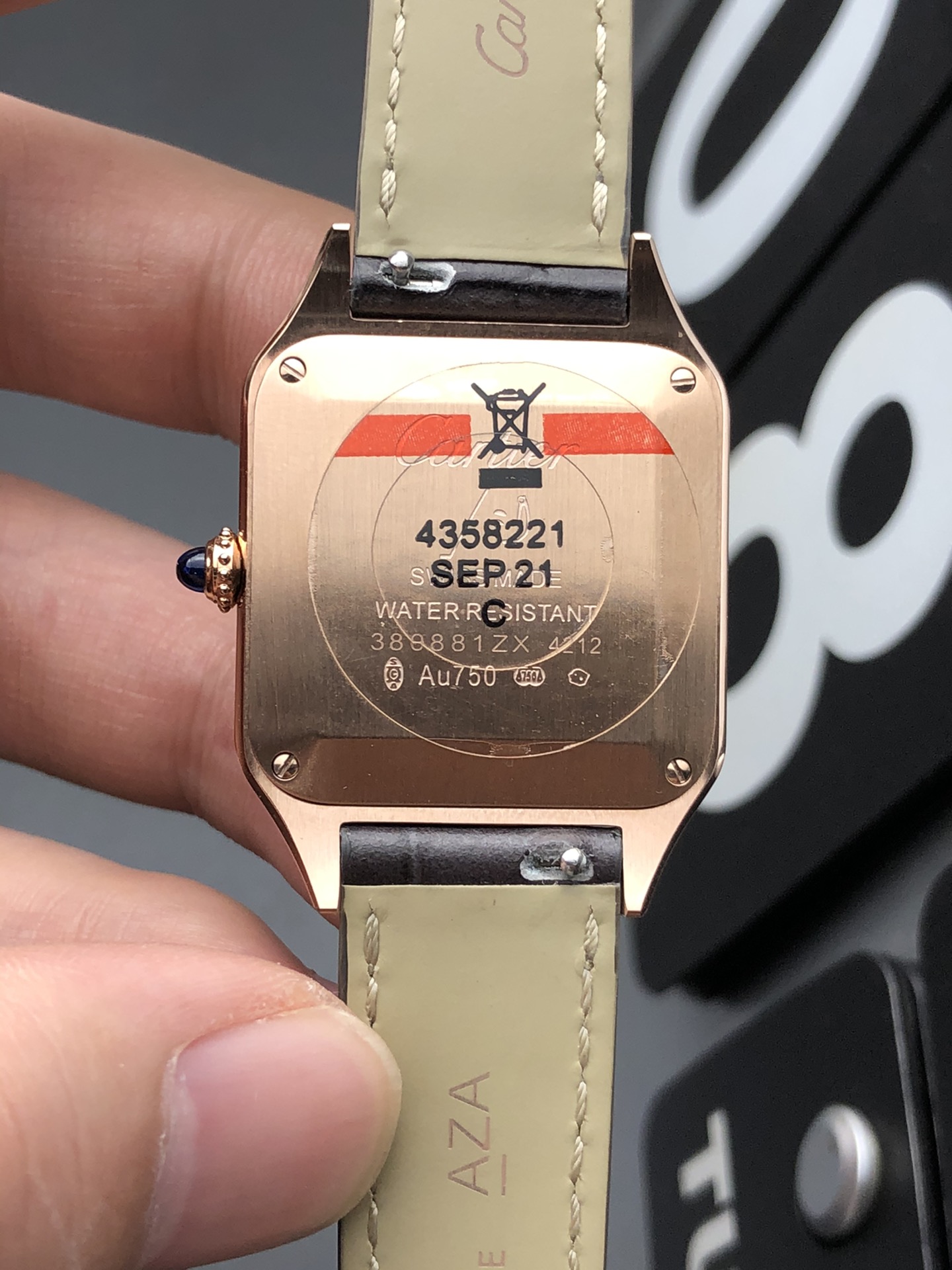 Cartier F1 玫瑰金山度士