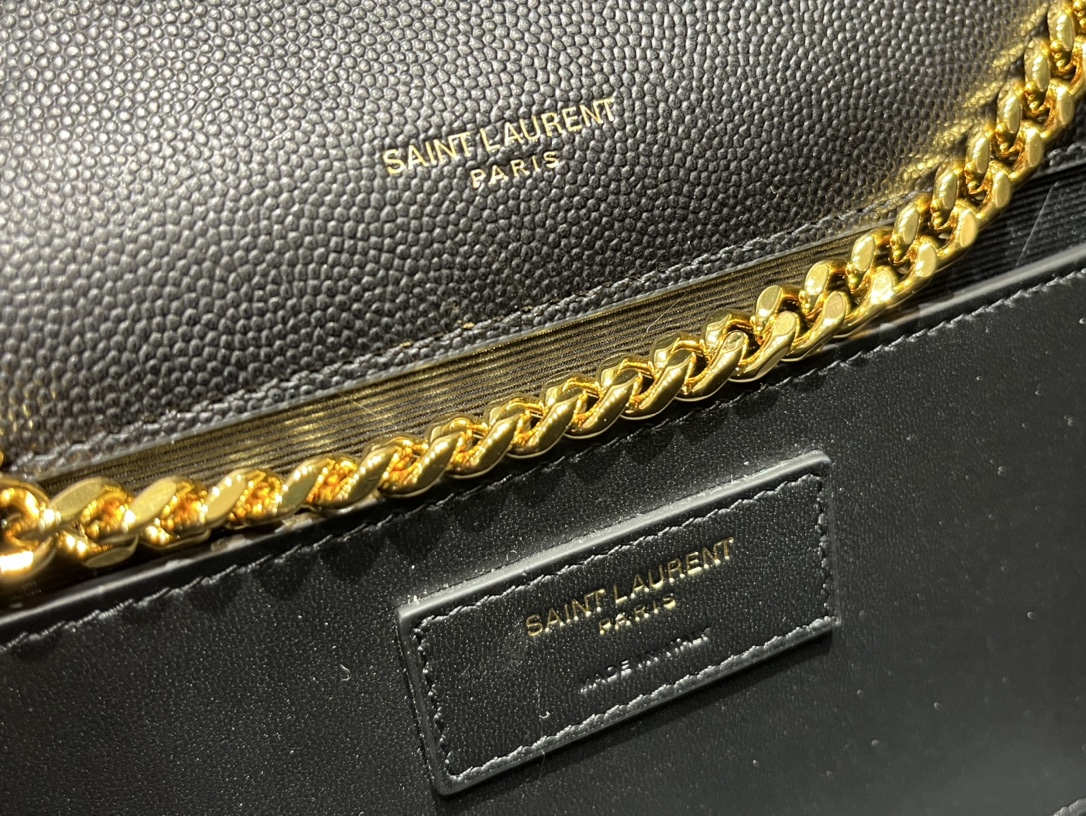 YSL 𝑲𝒂𝒕𝒆 𝟮𝟰𝒄𝒎 鱼子酱流苏包 354119黑色/金扣