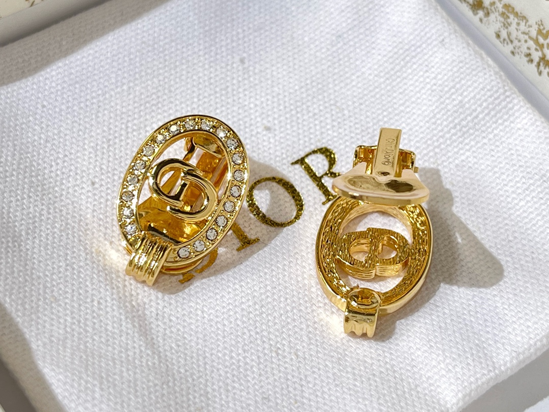 新款☑️DIOR迪奥CD耳夹耳环