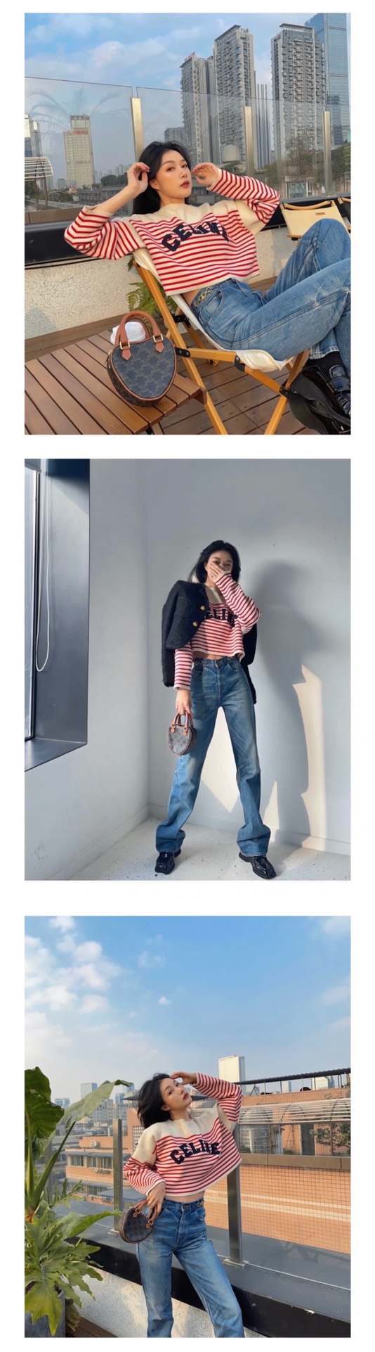 CELINE 2022年情人节限量新年胶囊系列心形手包 198222老花