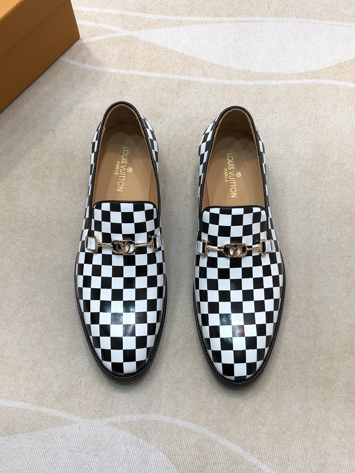 Louis Vuitton Shoes Plain Toe Cowhide Genuine Leather Casual