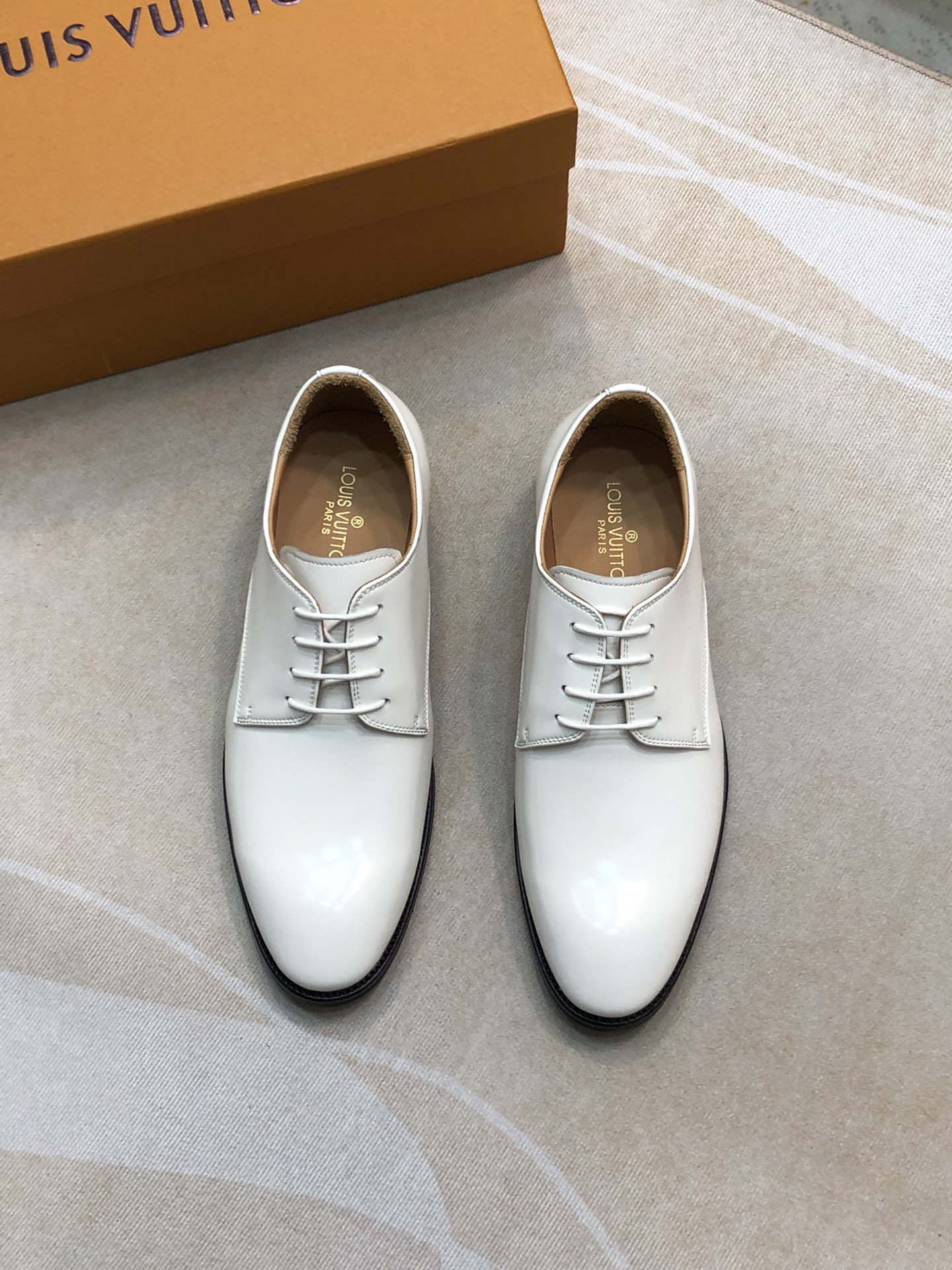 Louis Vuitton Shoes Plain Toe Cowhide Genuine Leather Casual
