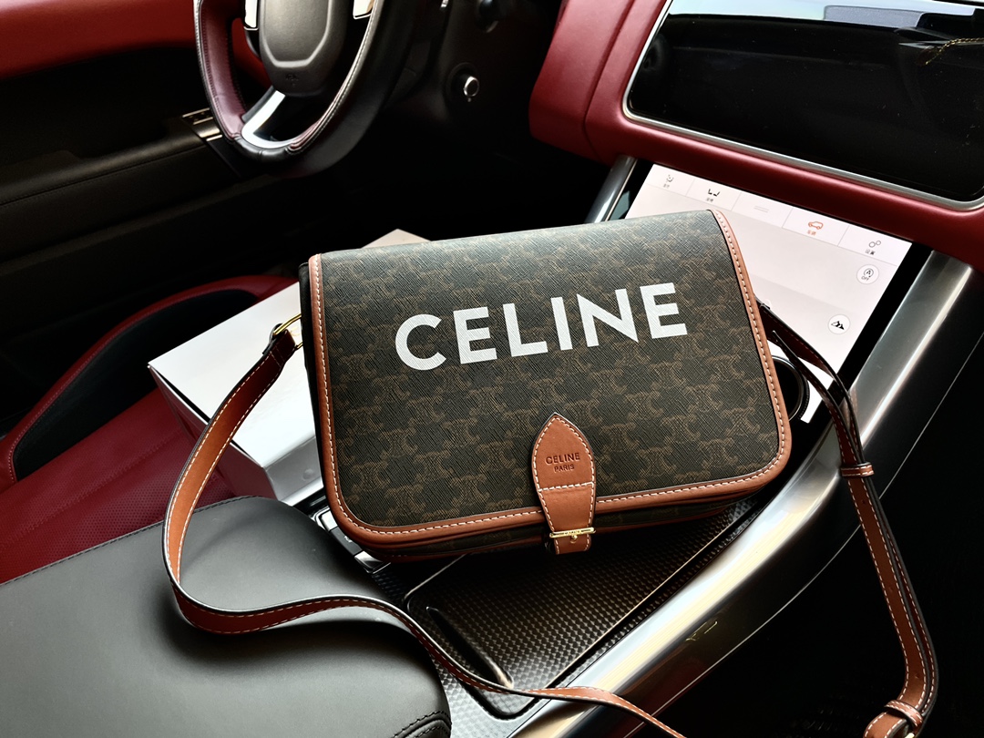 J5 高端货 “ Celine 赛琳 /塞林”单肩包 进口原厂面料超高清五金logo标志、 专用里内里。超顺滑拉链、 油边超平滑、做工精致每个细节到位 旅行必备款。配：礼盒规格27/21/10。p205