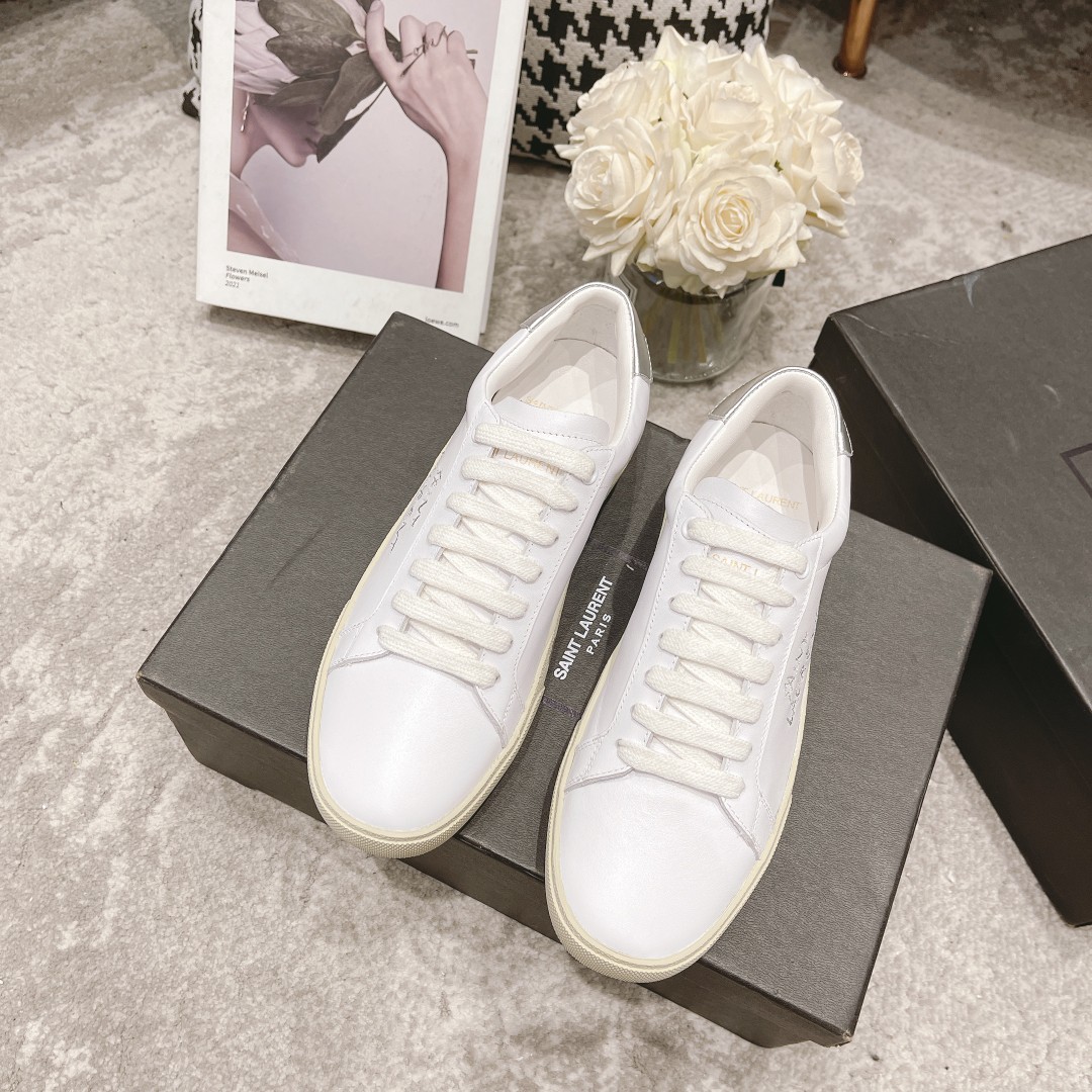 Luxury Saint Laurent St. Roland Sneakers: Italian Leather, Comfortable Fit, $552 - 图片 1