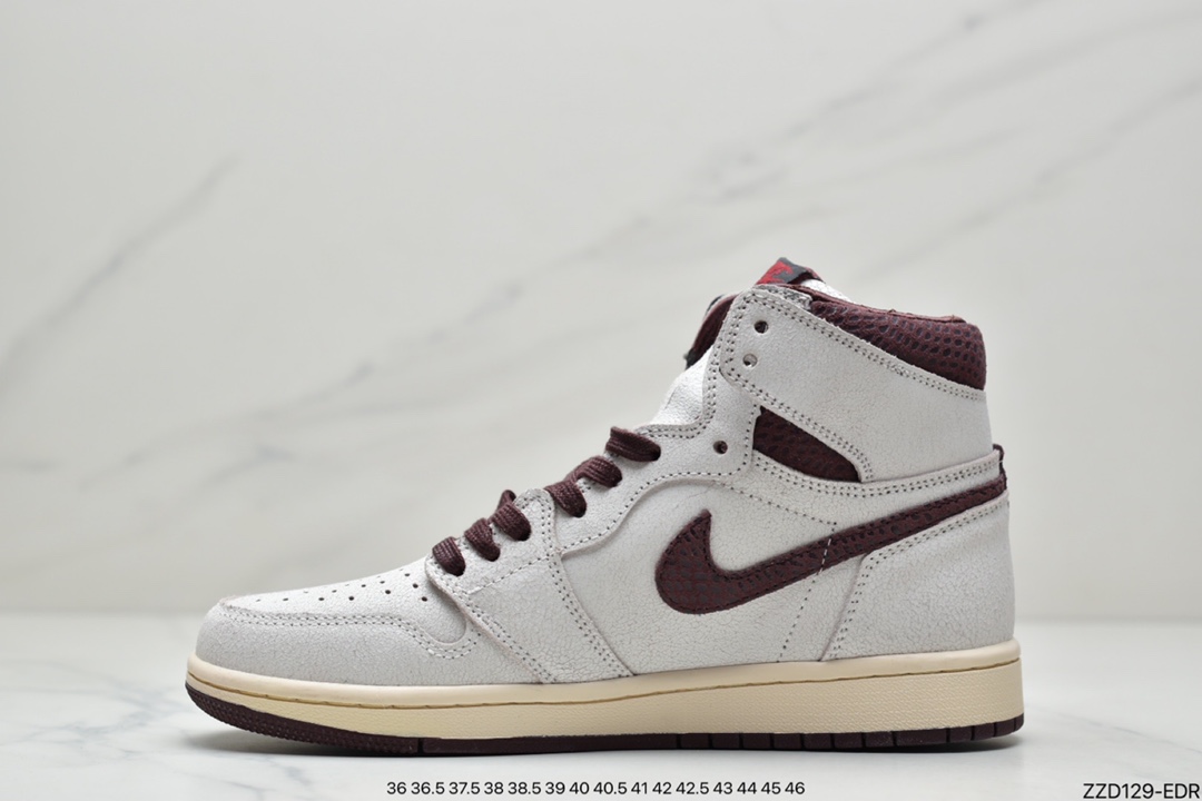 Maniére x Nike Air Jordan 1 Retro High OG ”White Sail/Maroon”AJ1 Basketball Shoes DO7097-100-Top High Quatity Cheap Sneakers Fashion Clothing Clothes Bags handbags Shoes of all Brand wholesale With The best Quality And Beautiful Price from China Factory Chinese suppliers wholesaler seller Maniére x Nike Air Jordan 1 Retro High OG ”White Sail/Maroon”AJ1 Basketball Shoes DO7097-100