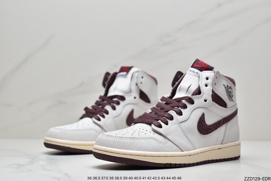 Maniére x Nike Air Jordan 1 Retro High OG ”White Sail/Maroon”AJ1 Basketball Shoes DO7097-100-Top High Quatity Cheap Sneakers Fashion Clothing Clothes Bags handbags Shoes of all Brand wholesale With The best Quality And Beautiful Price from China Factory Chinese suppliers wholesaler seller Maniére x Nike Air Jordan 1 Retro High OG ”White Sail/Maroon”AJ1 Basketball Shoes DO7097-100