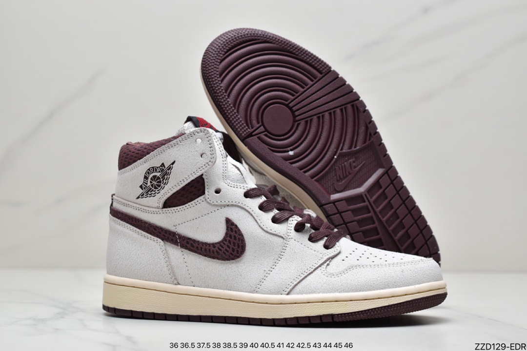 Maniére x Nike Air Jordan 1 Retro High OG ”White Sail/Maroon”AJ1 Basketball Shoes DO7097-100-Top High Quatity Cheap Sneakers Fashion Clothing Clothes Bags handbags Shoes of all Brand wholesale With The best Quality And Beautiful Price from China Factory Chinese suppliers wholesaler seller Maniére x Nike Air Jordan 1 Retro High OG ”White Sail/Maroon”AJ1 Basketball Shoes DO7097-100